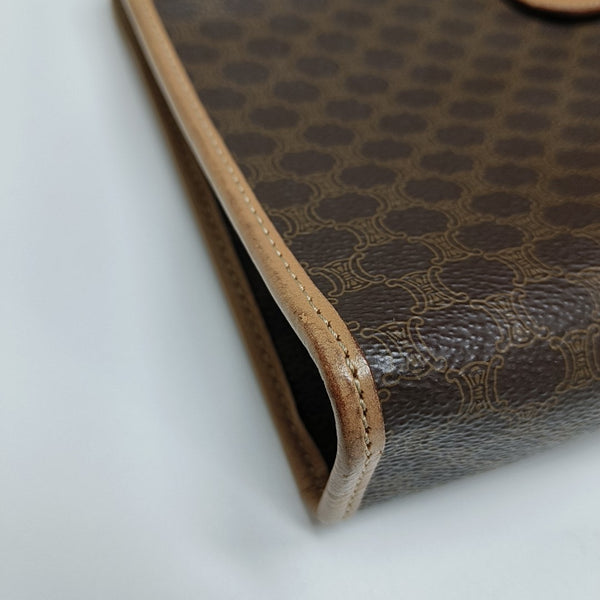 MACADAM CLUTCHES Coated Canvas Brown
