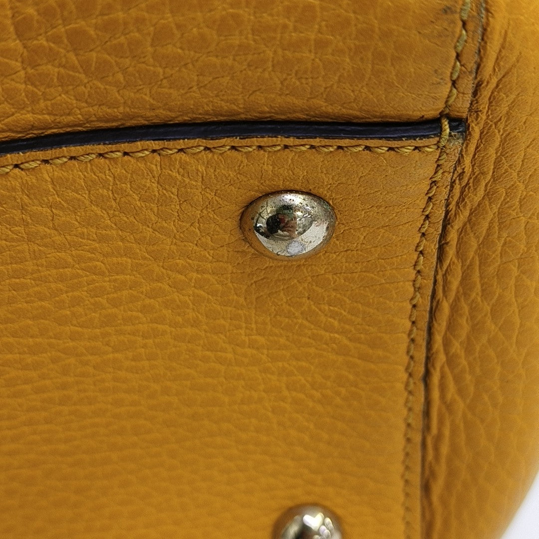 Calfskin Tote Bag Yellow