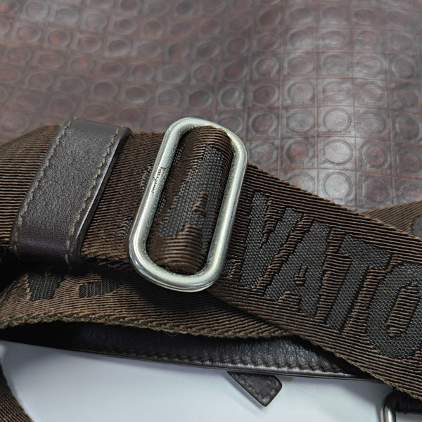 Calfskin Crossbody Bag Brown