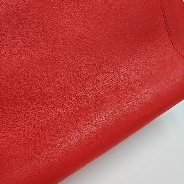 Calfskin Shoulder Bag Red