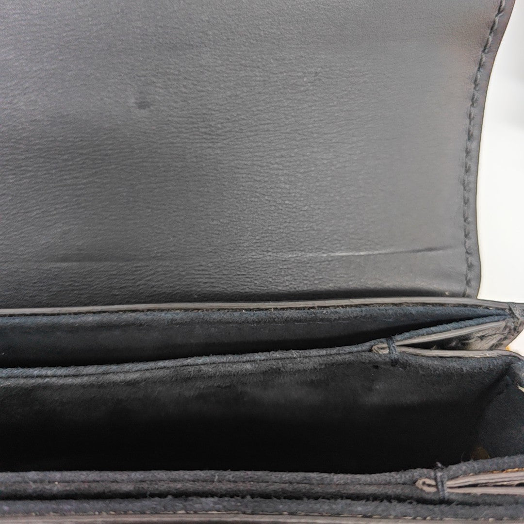 Calfskin Shoulder Bag Black