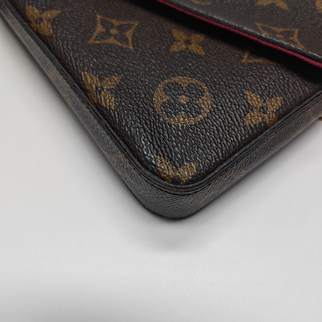 FÉLICIE Monogram Coated Canvas Brown