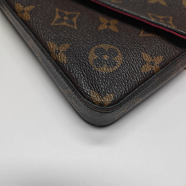 FÉLICIE Monogram Coated Canvas Brown