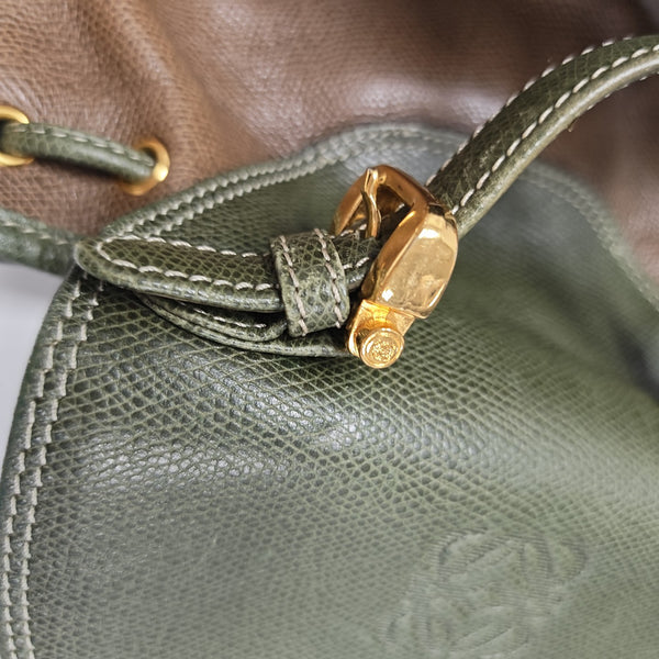 Calfskin Top Handle Bag Brown