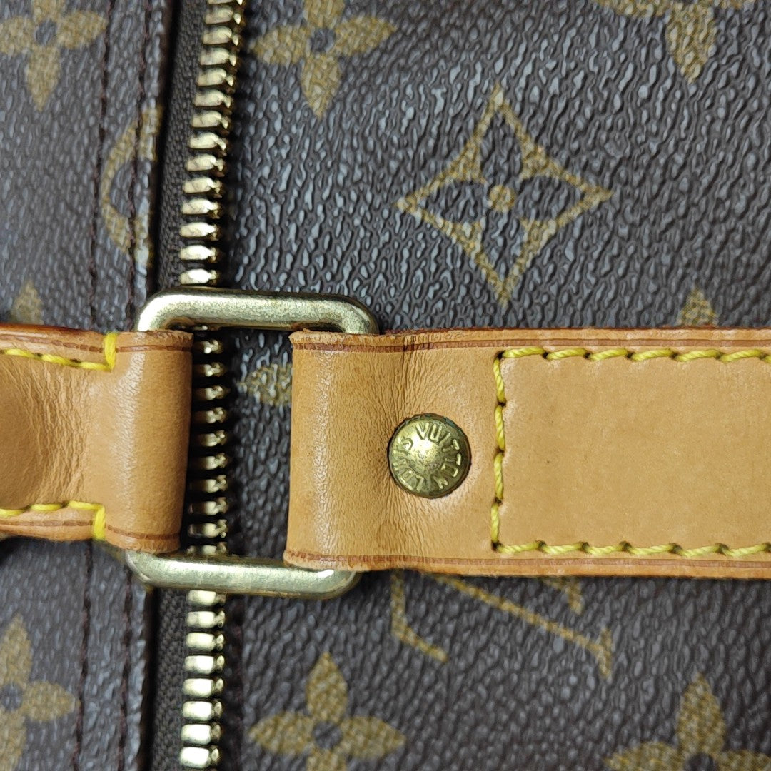 SAC SOUPLE 55 Monogram Coated Canvas Brown