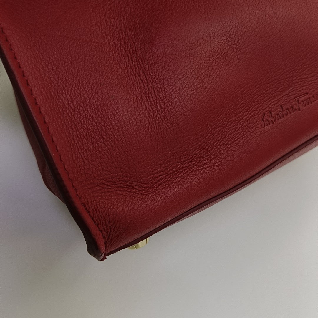 Calfskin Tote Bag Red