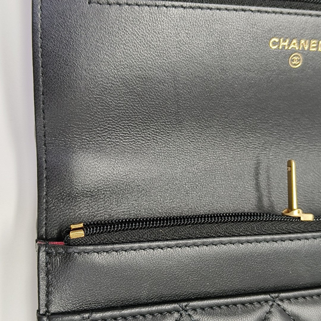 TRENDY CC Quilted Lambskin Black