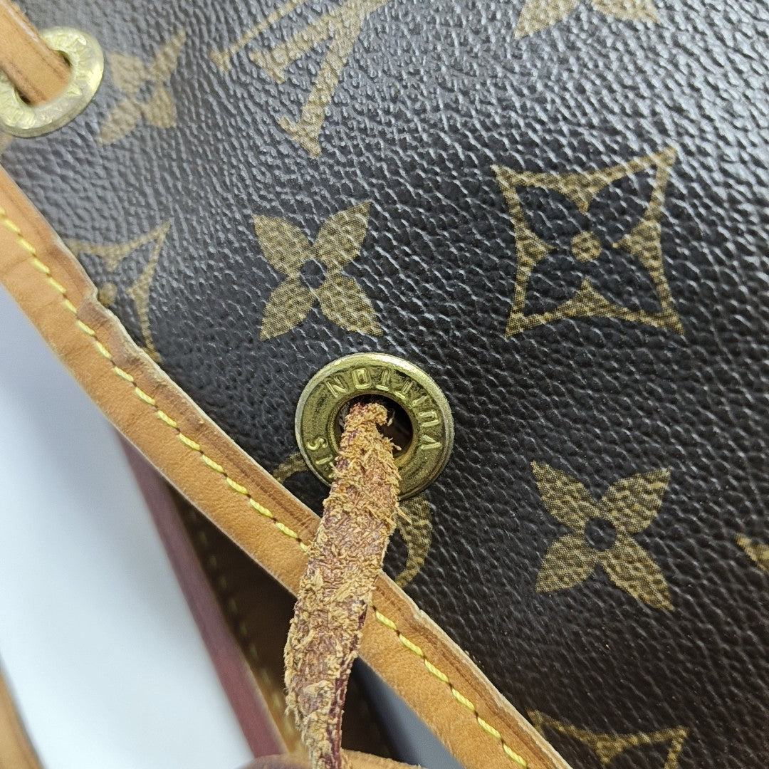 NOÉ MM Monogram Coated Canvas Brown