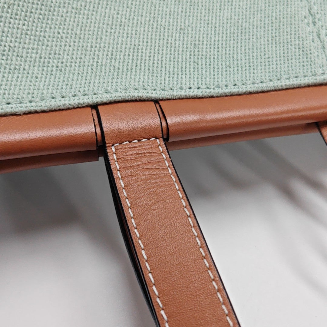 Cushion Small Canvas Green