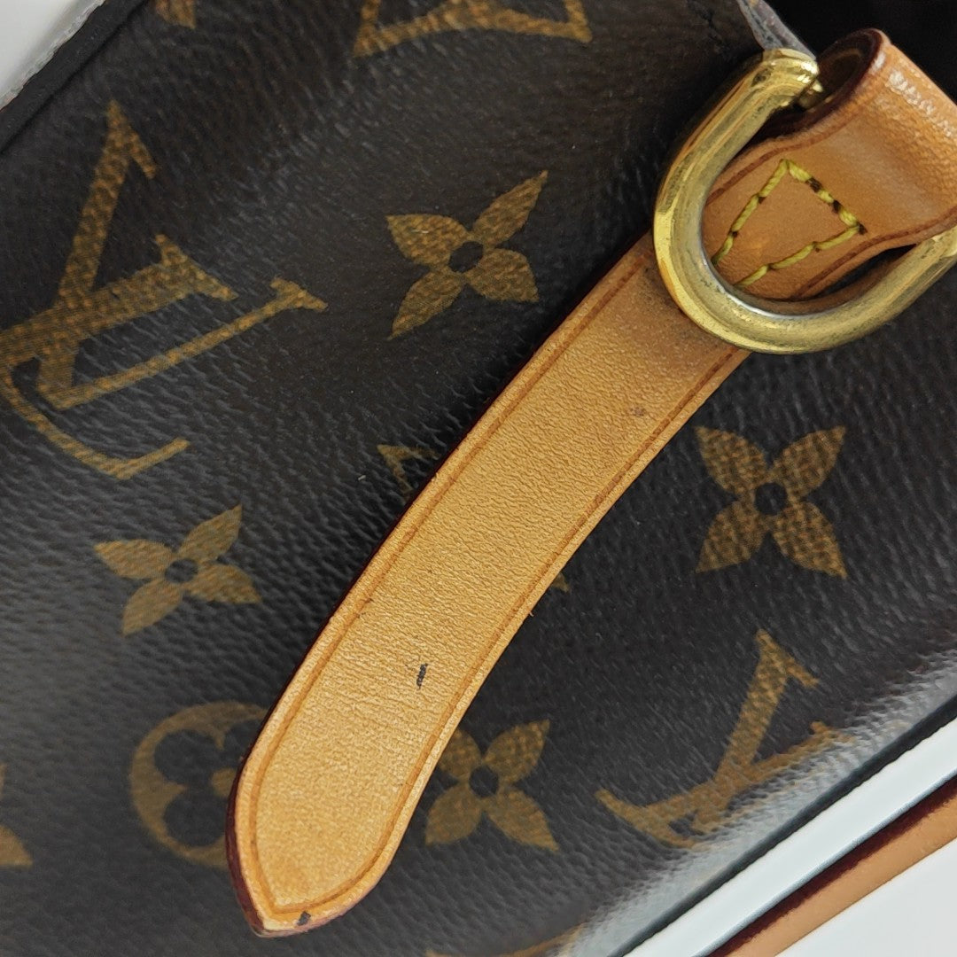 MONTAIGNE BB Monogram Coated Canvas Brown