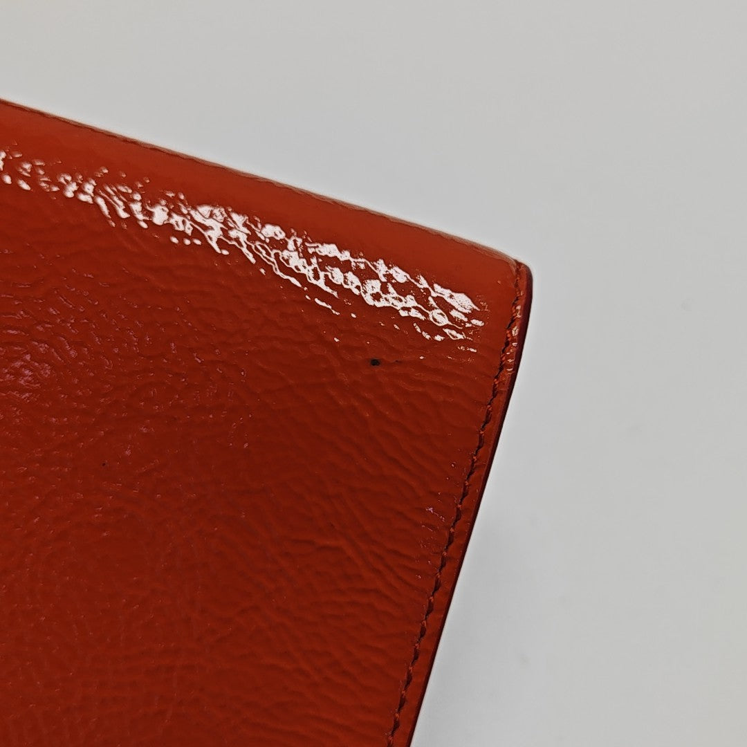 BELLE JOUR Quilted Patent Leather Orange