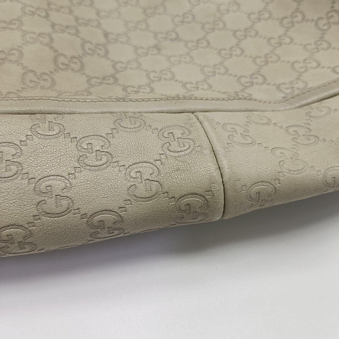 Monogram Calfskin Tote Bag Beige