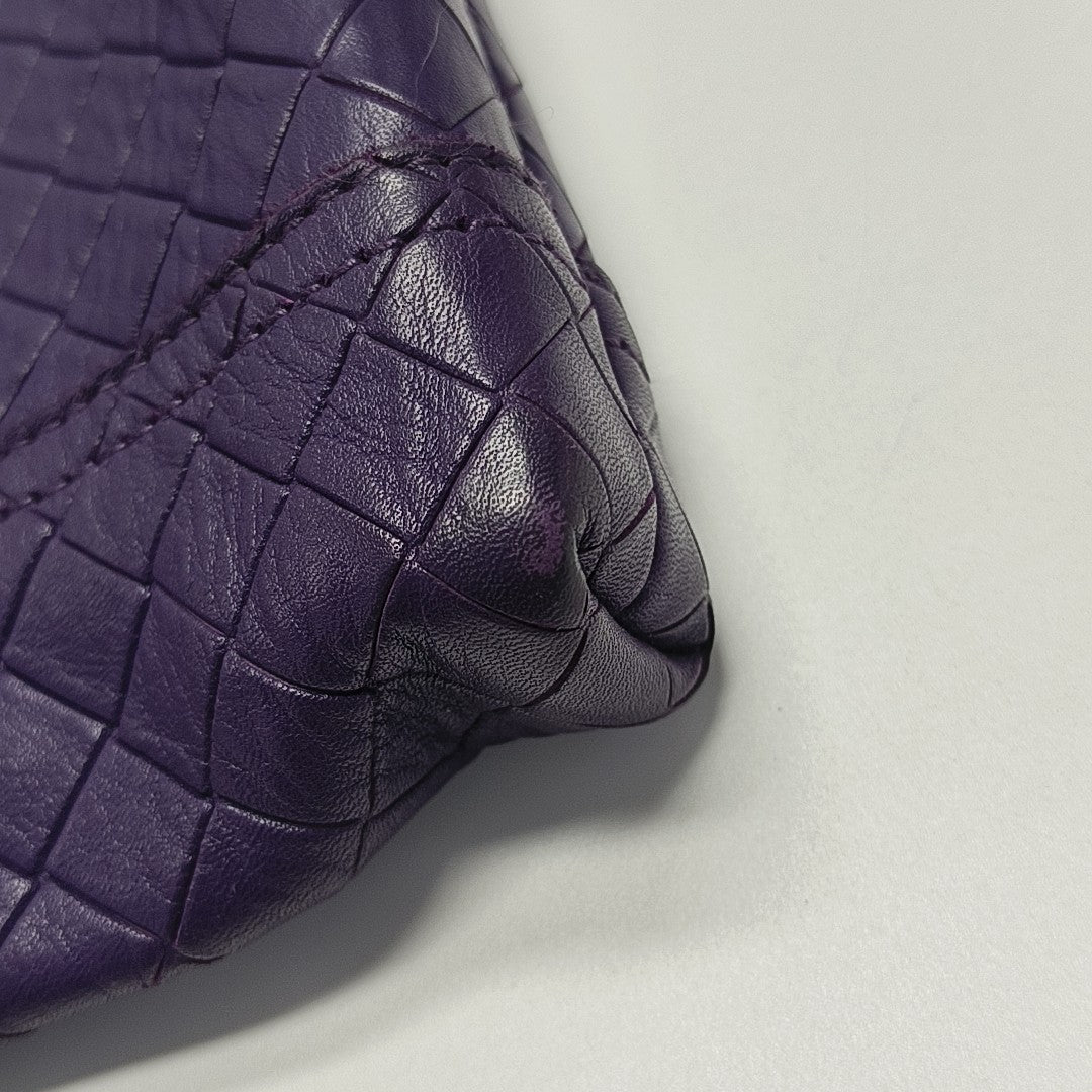 Calfskin Tote Bag Purple