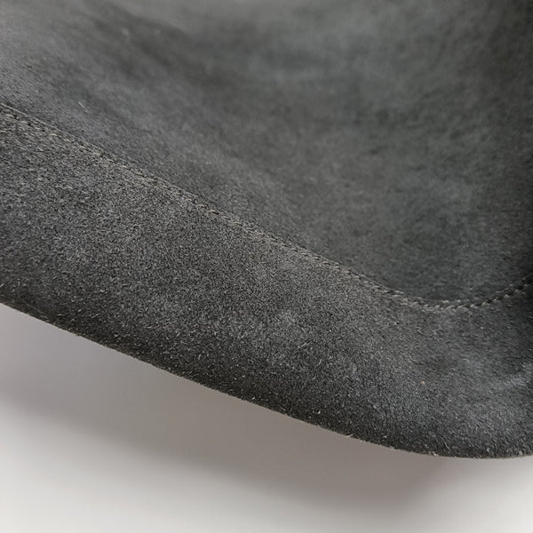 Suede Top Handle Bag Gray
