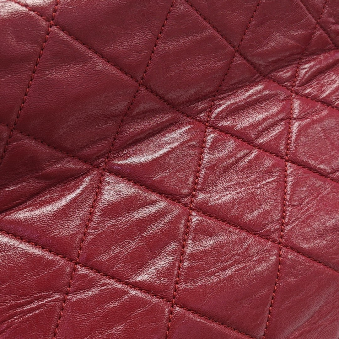 Quilted Lambskin Shoulder Bag Red
