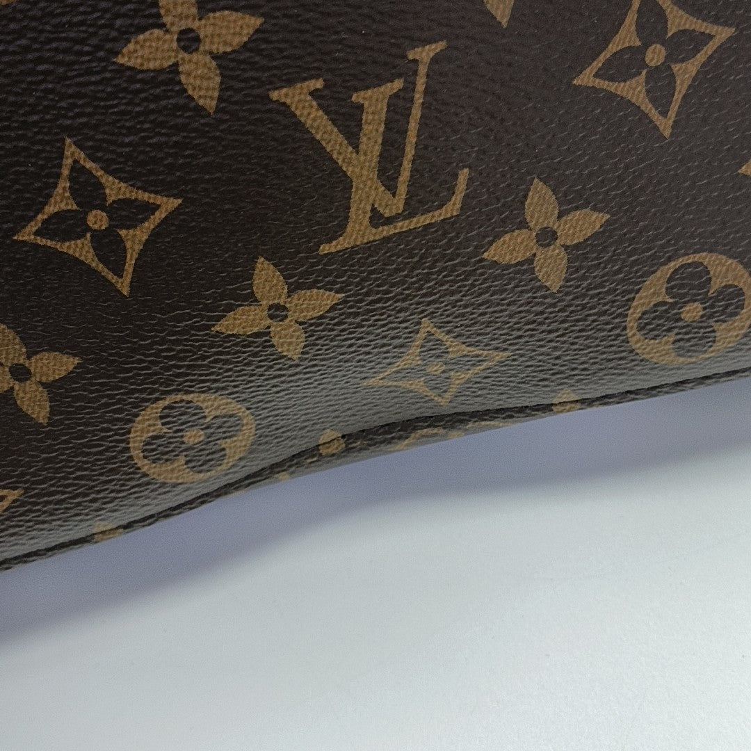 NÉONOÉ MM Monogram Coated Canvas Brown