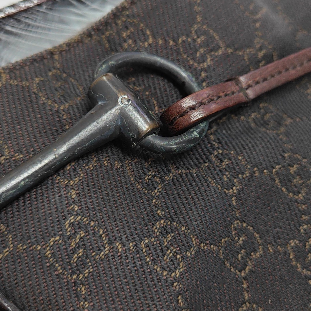 Monogram Canvas Tote Bag Black