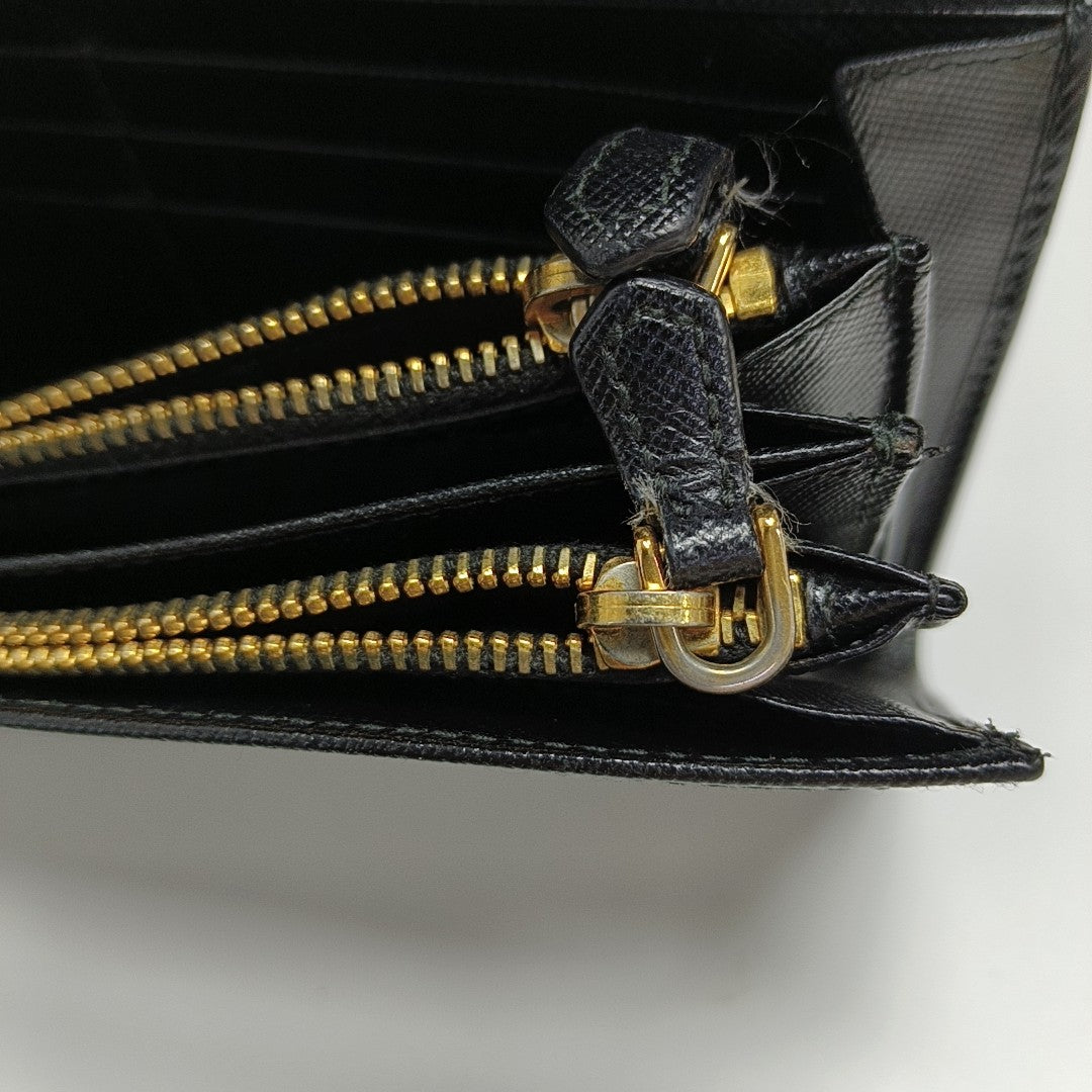 Saffiano Calfskin Wallet Black