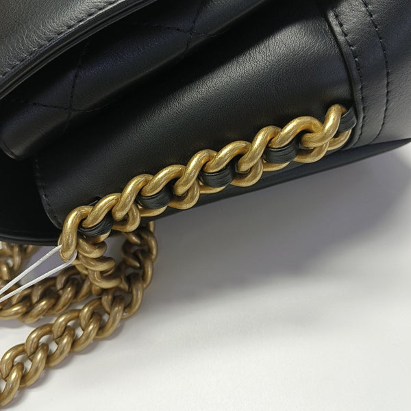 Quilted Calfskin Shoulder Bag Black