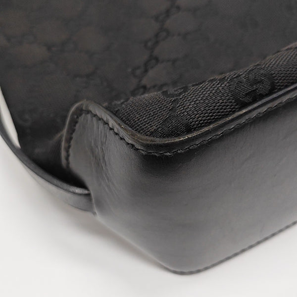 Monogram Canvas Tote Bag Black