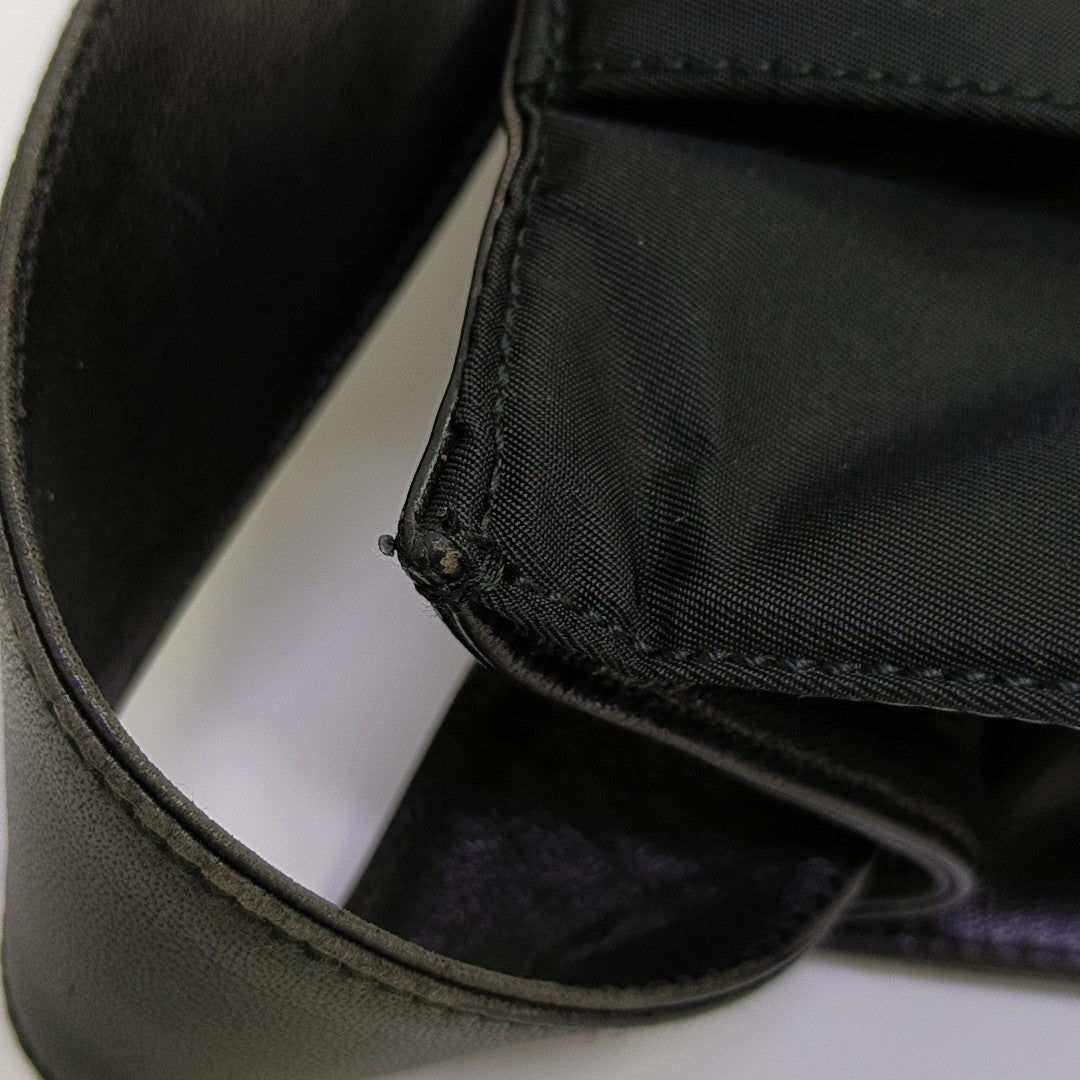 Nylon Shoulder Bag Black
