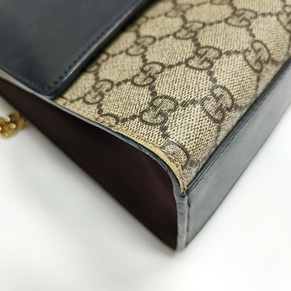 Authenticated pre-owned  Padlock Medium Monogram Coated Canvas Beige - Shoulder Bag at Looply