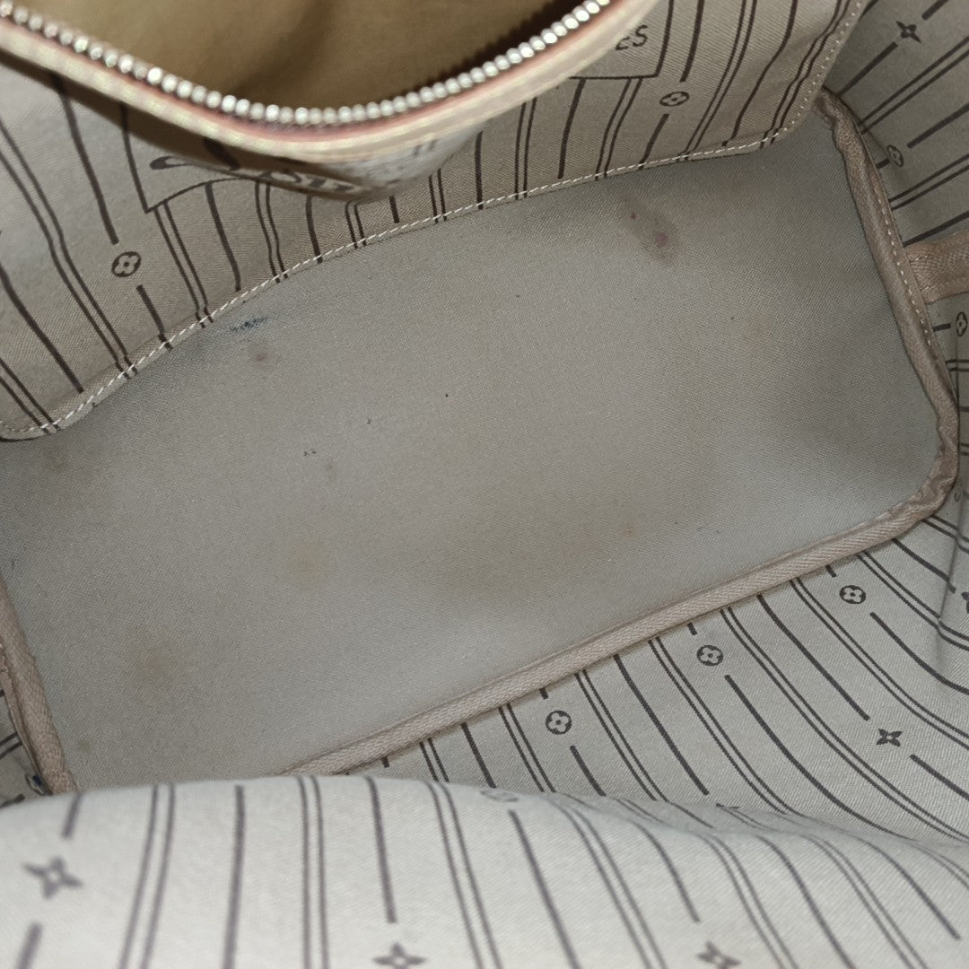 NEVERFULL MM Monogram Coated Canvas Brown