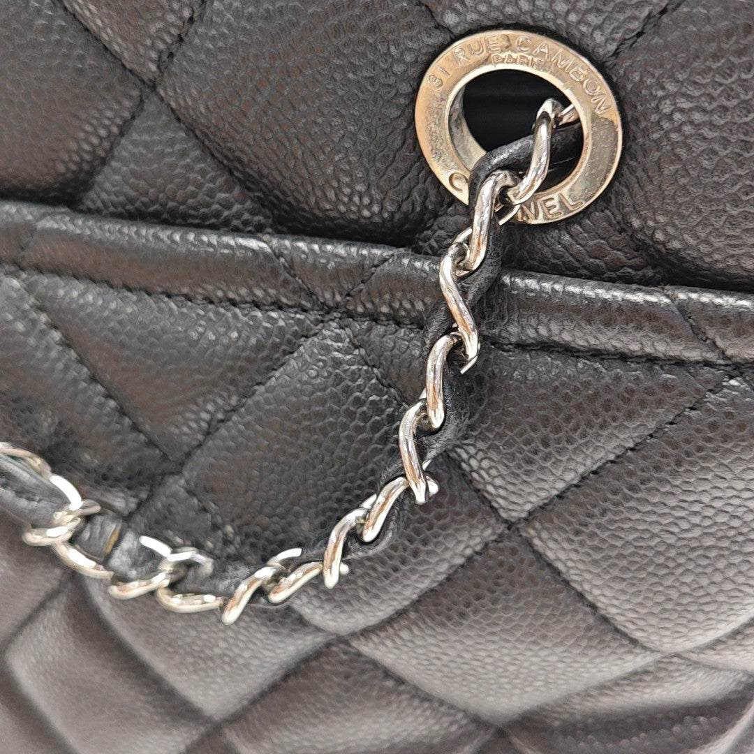 CC TIMELESS SOFT Quilted Grained Calfskin Black