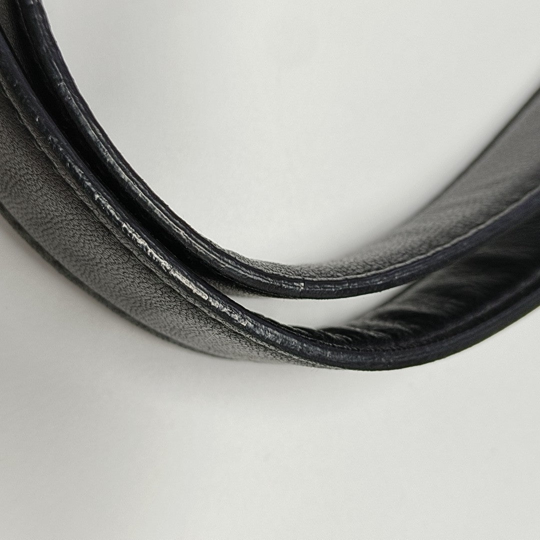 Lambskin Top Handle Bag Black