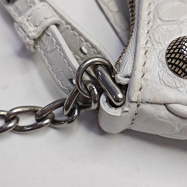Le Cagole Mini Calfskin White