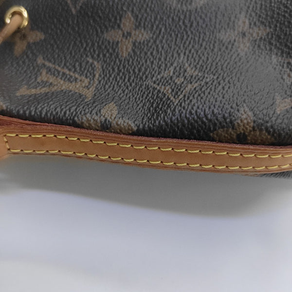 NÉONOÉ Nano Monogram Coated Canvas Brown