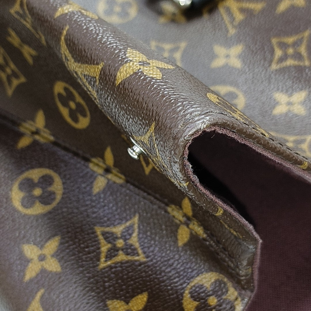 PALK Monogram Coated Canvas Brown