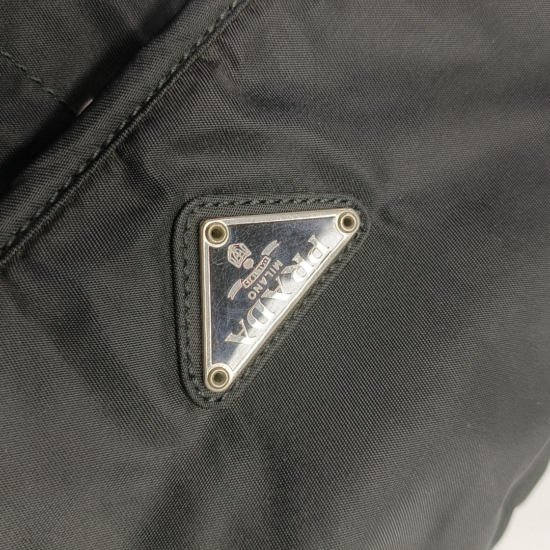 Nylon Shoulder Bag Black