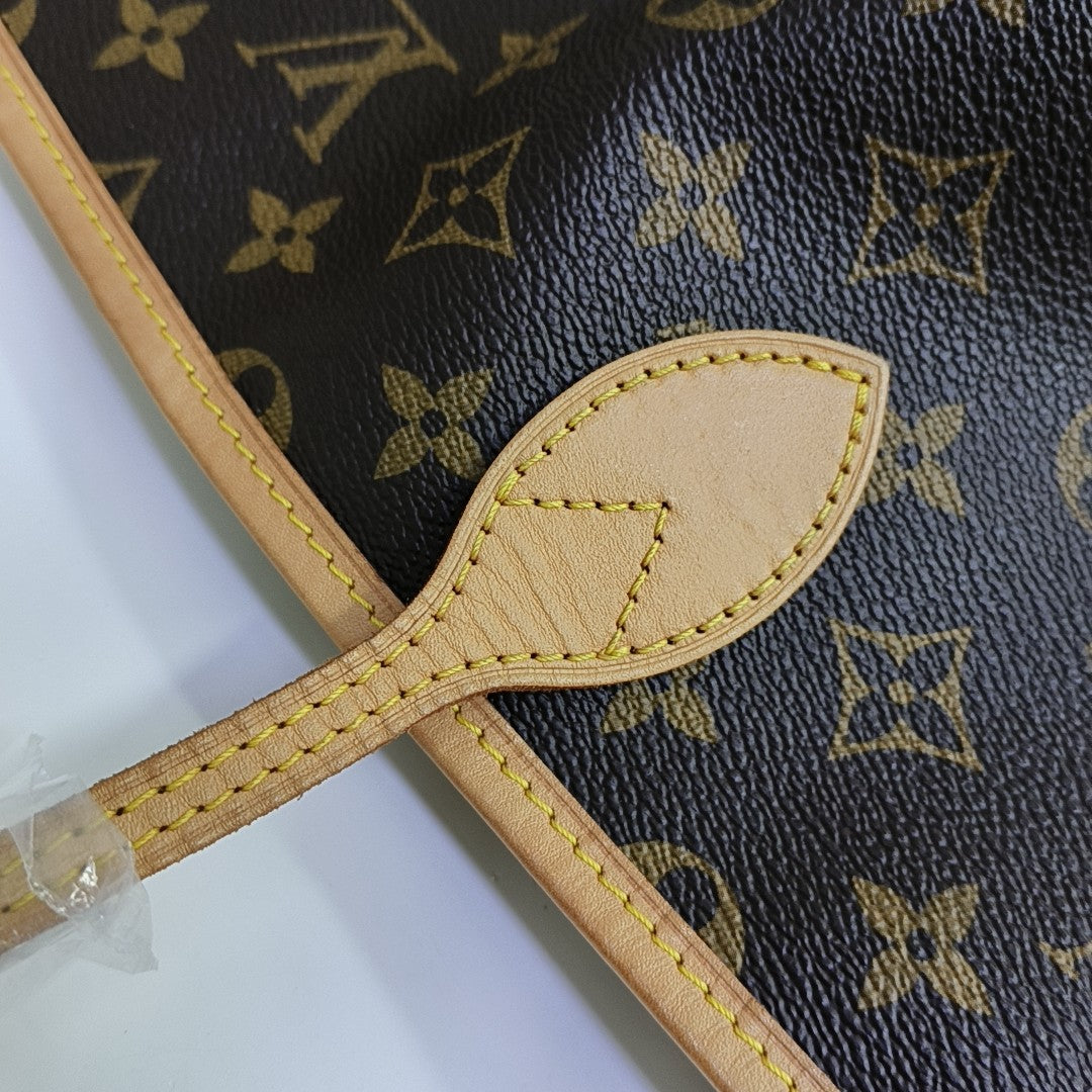 NEVERFULL GM Monogram Coated Canvas Brown