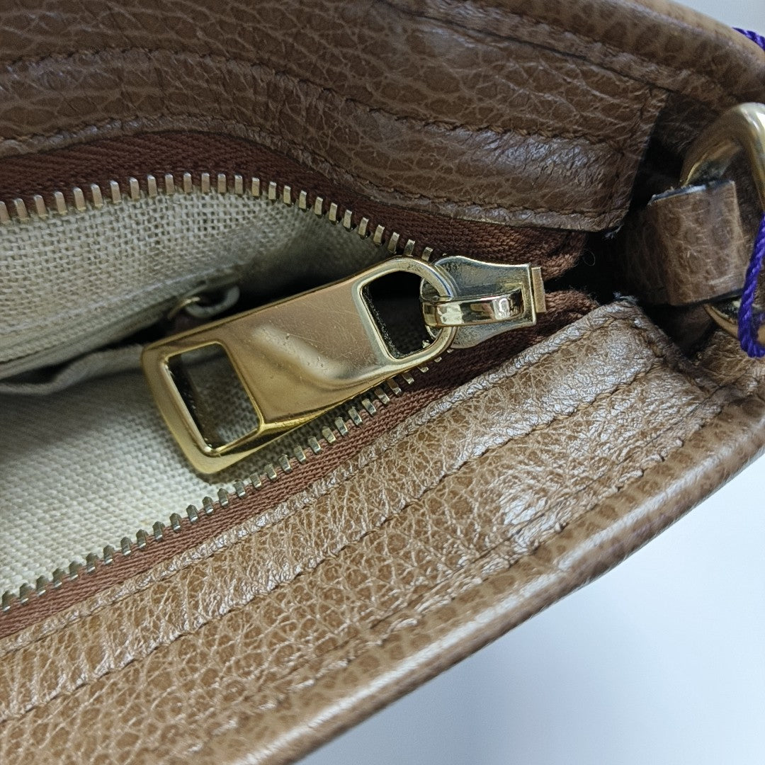 Bree Monogram Coated Canvas Beige
