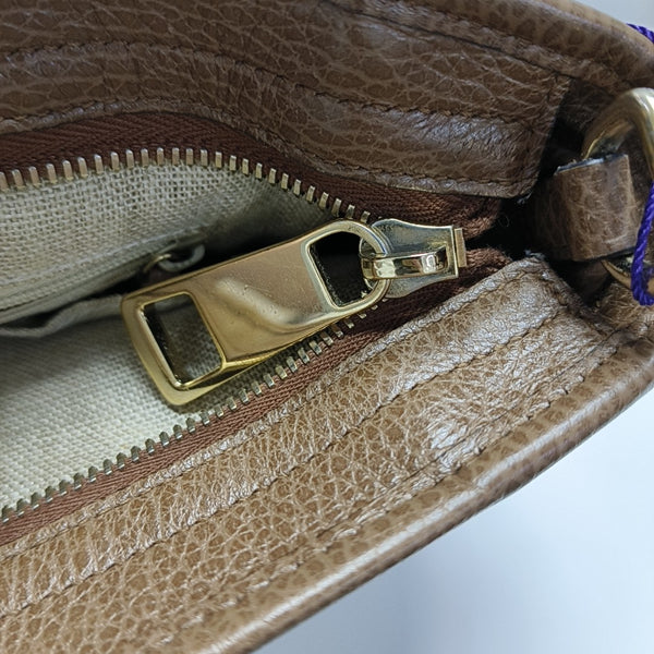 Bree Monogram Coated Canvas Beige