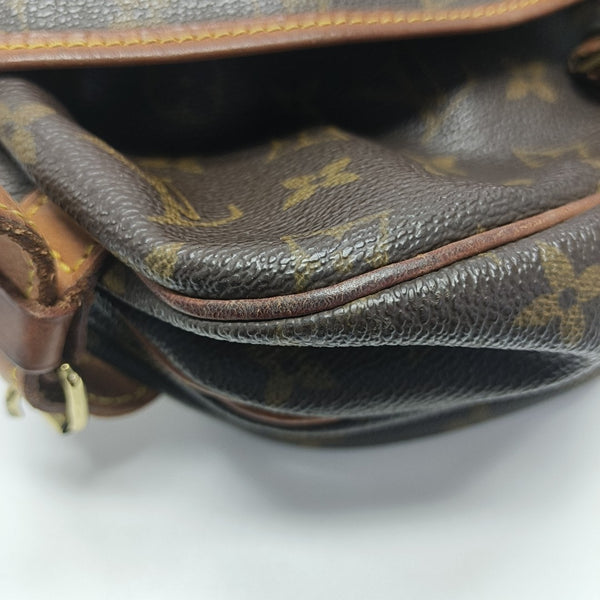 SAUMUR 30 Monogram Coated Canvas Brown