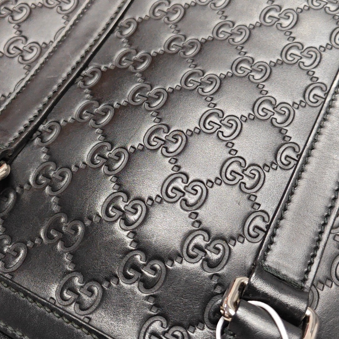 Signature Monogram Calfskin Black