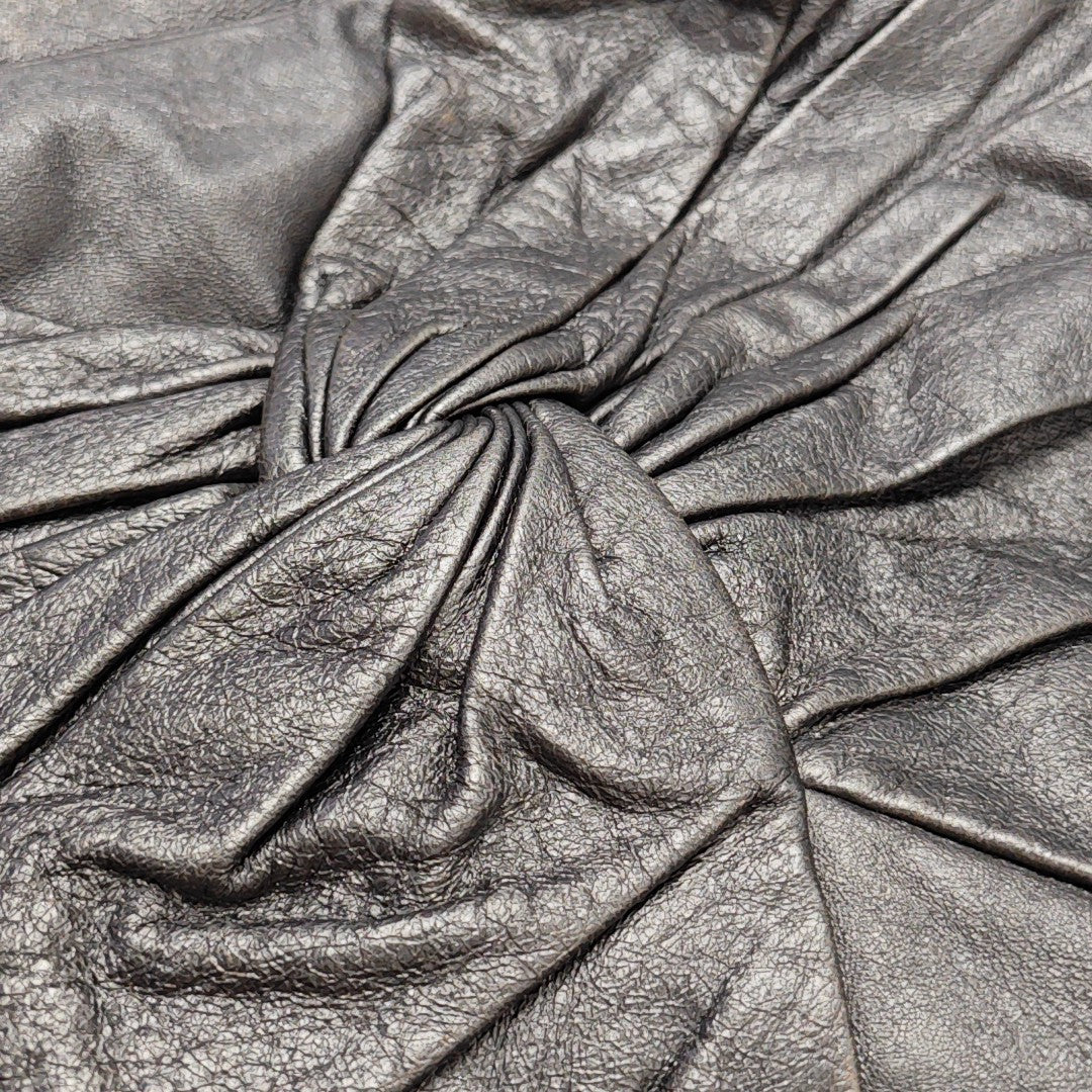 Calfskin Top Handle Bag Gray