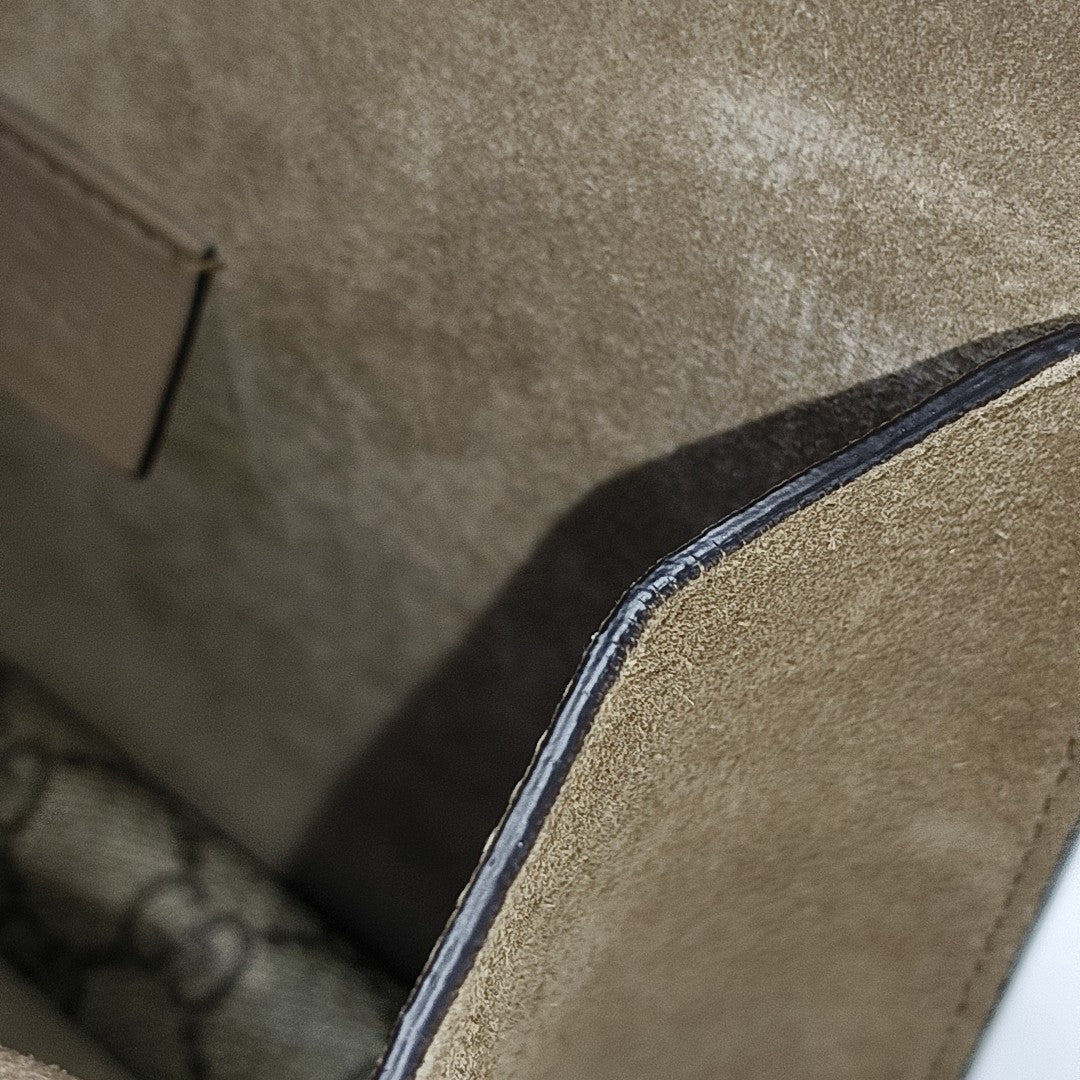 Dionysus Mini Monogram Coated Canvas Beige