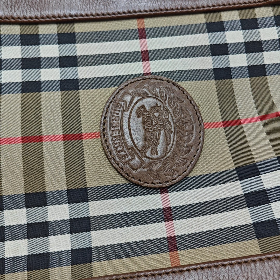 Canvas Top Handle Bag Brown