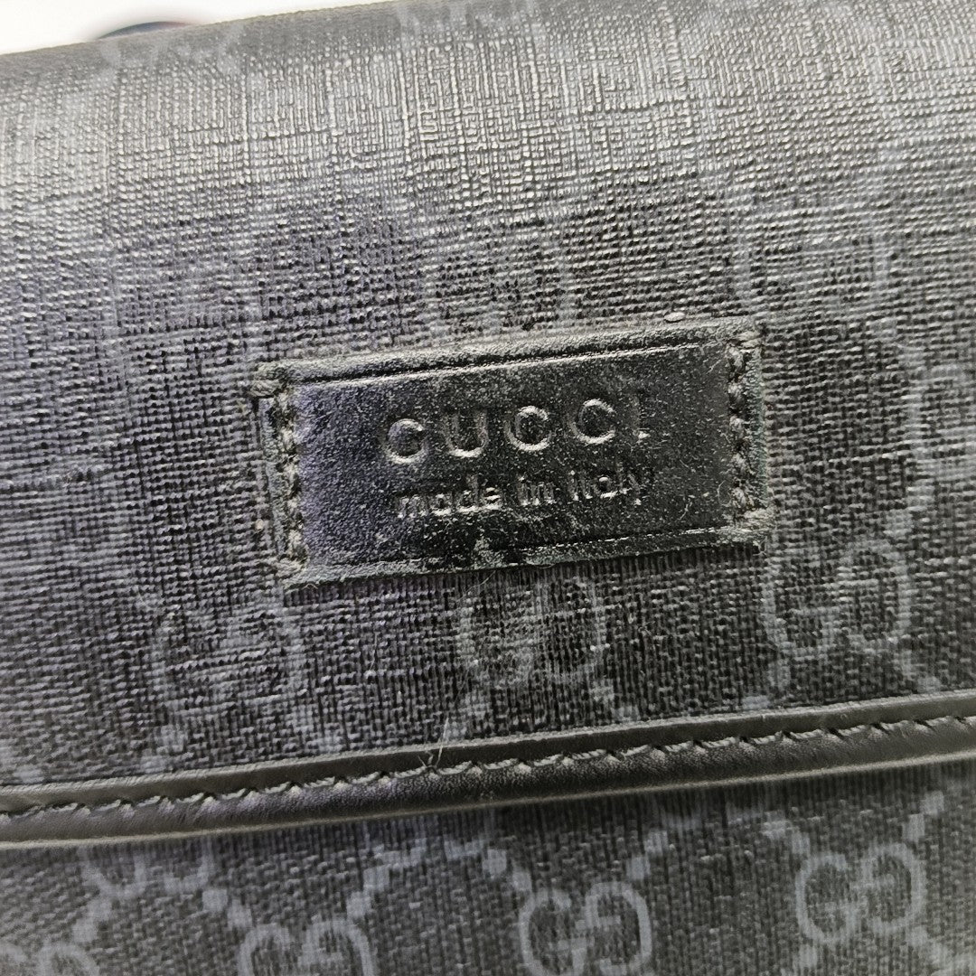 Neo Vintage Monogram Coated Canvas Black