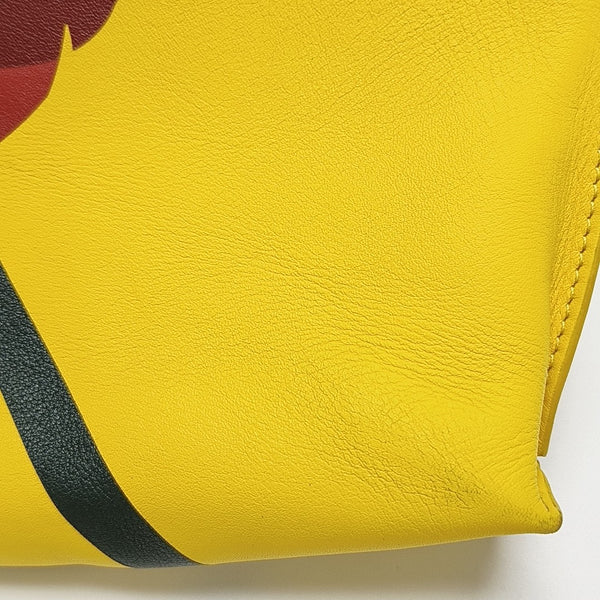 T Pouch Calfskin Yellow