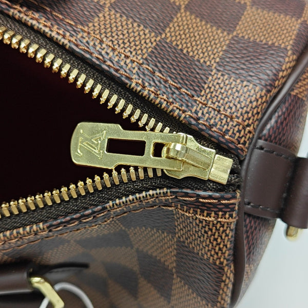 SPEEDY 25 Damier Ebene Coated Canvas Brown