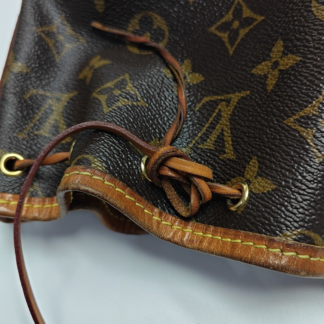 NÉONOÉ Nano Monogram Coated Canvas Brown