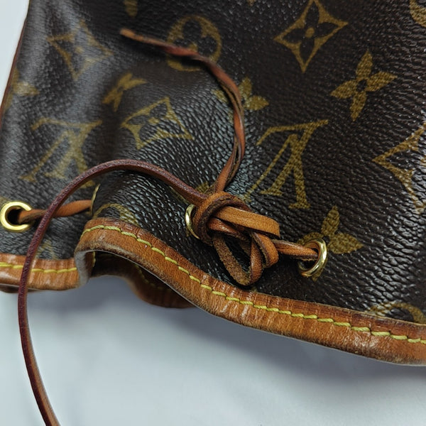 NÉONOÉ Nano Monogram Coated Canvas Brown