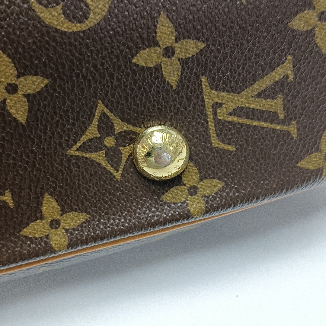 GRIET Monogram Coated Canvas Brown