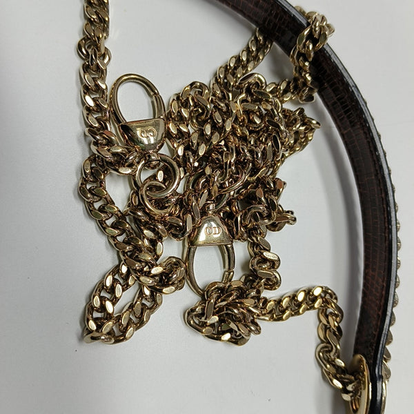 Lady Dior Mini Lizard Red