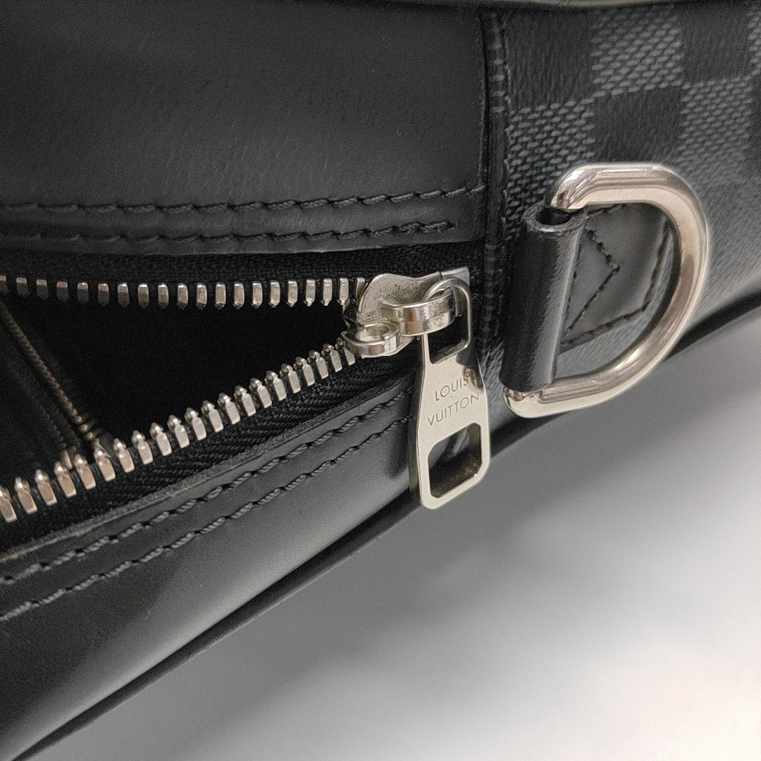 PORTE-DOCUMENTS Damier Coated Canvas Blue