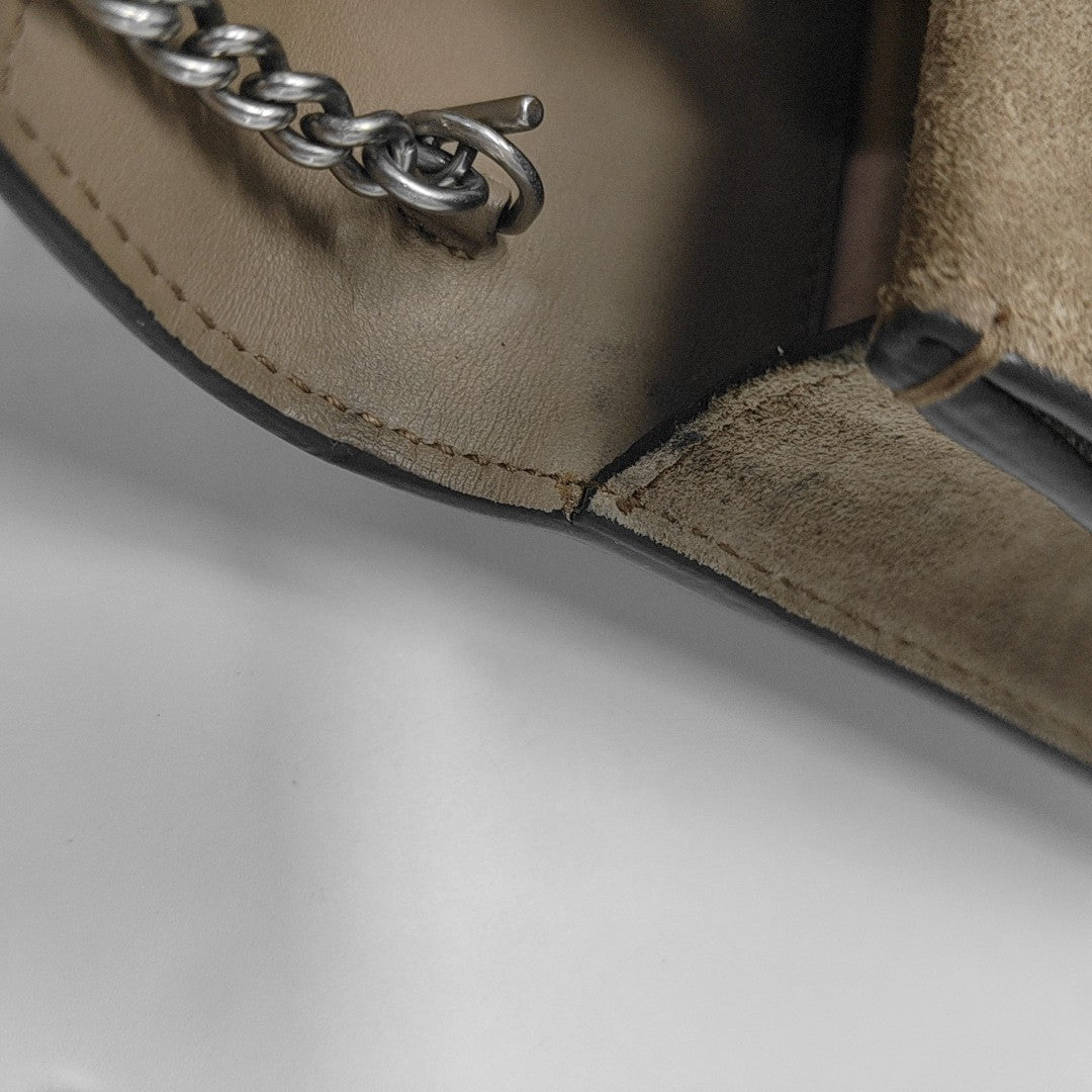 Dionysus Super Mini Monogram Coated Canvas Beige